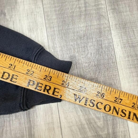 ✅ Mens M Carhartt Loose Fit Midweight Hoodie/Sweatshirt Blue/Gray Orange Logo - Picture 7 of 10